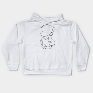 just my friend the plumber ecopop line art Kids Hoodie